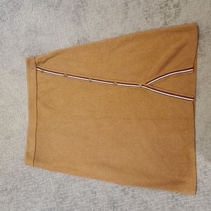 Tommy Hilfiger Tan Wool Blend Skirt